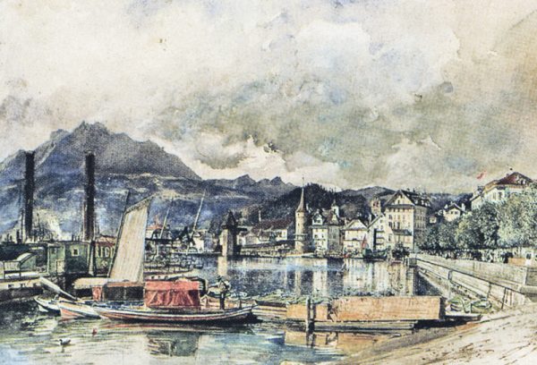 Gloggner Kunstauktionen | «Luzern» − 1868 – Rudolf von Alt