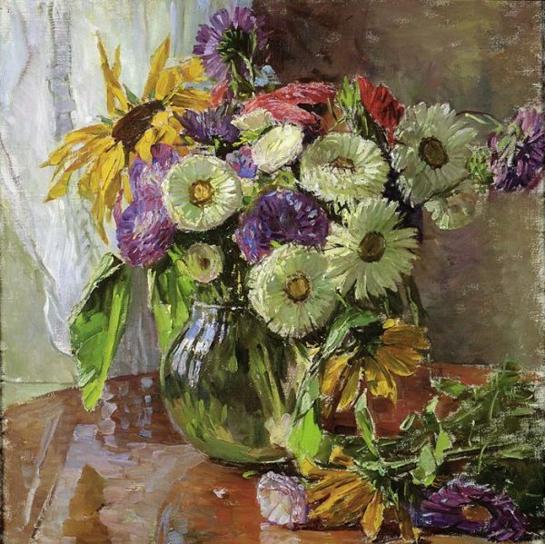 Gloggner Kunstauktionen | «Blumenstrauss in Vase» − (1926) – Carl Moll