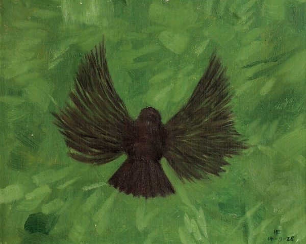 Gloggner Kunstauktionen | «Amsel im Flug» – 1926 – Hans Emmenegger