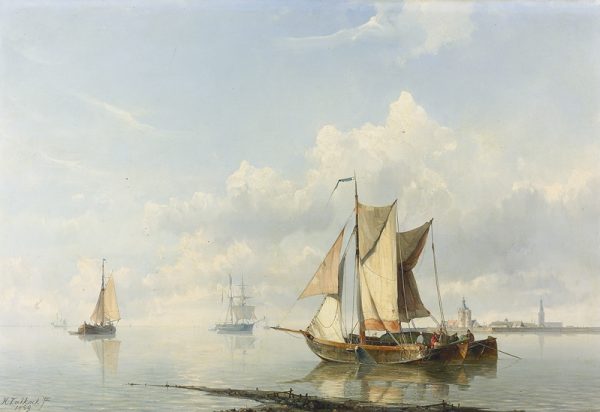 Gloggner Kunstauktionen | «Marinelandschaft» – 1859 – Hermanus Koekkoek jun.