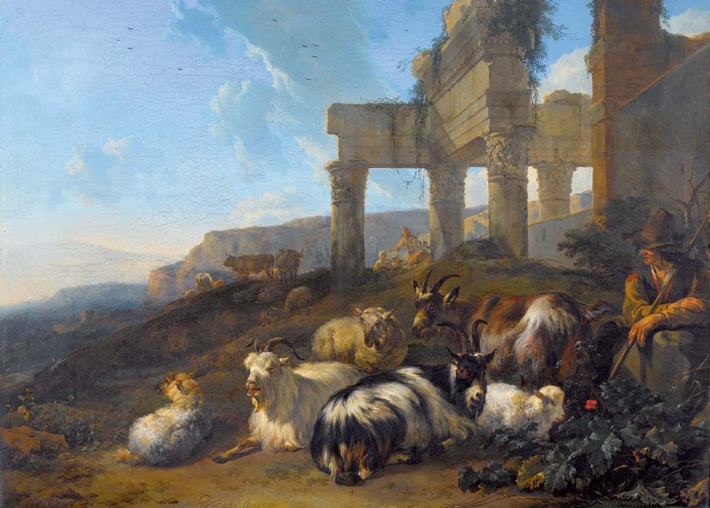 «Hirten in italienischer Landschaft» – Jan Baptist Weenix