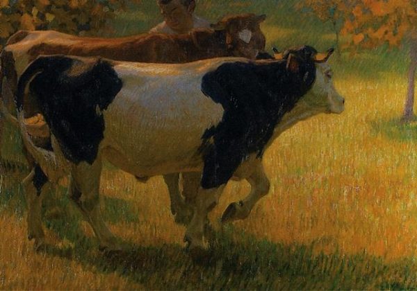 Gloggner Kunstauktionen | «Herbstweide» – 1918 – Franz Elmiger