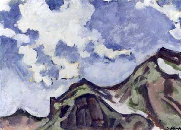 Gloggner Kunstauktionen | «Berglandschaft» – 1916 – August Babberger