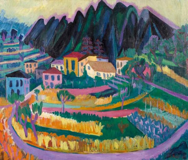 Gloggner Kunstauktionen | «Tessiner Landschaft (Mendrisiotto)» – 1926 – Max Sulzbachner