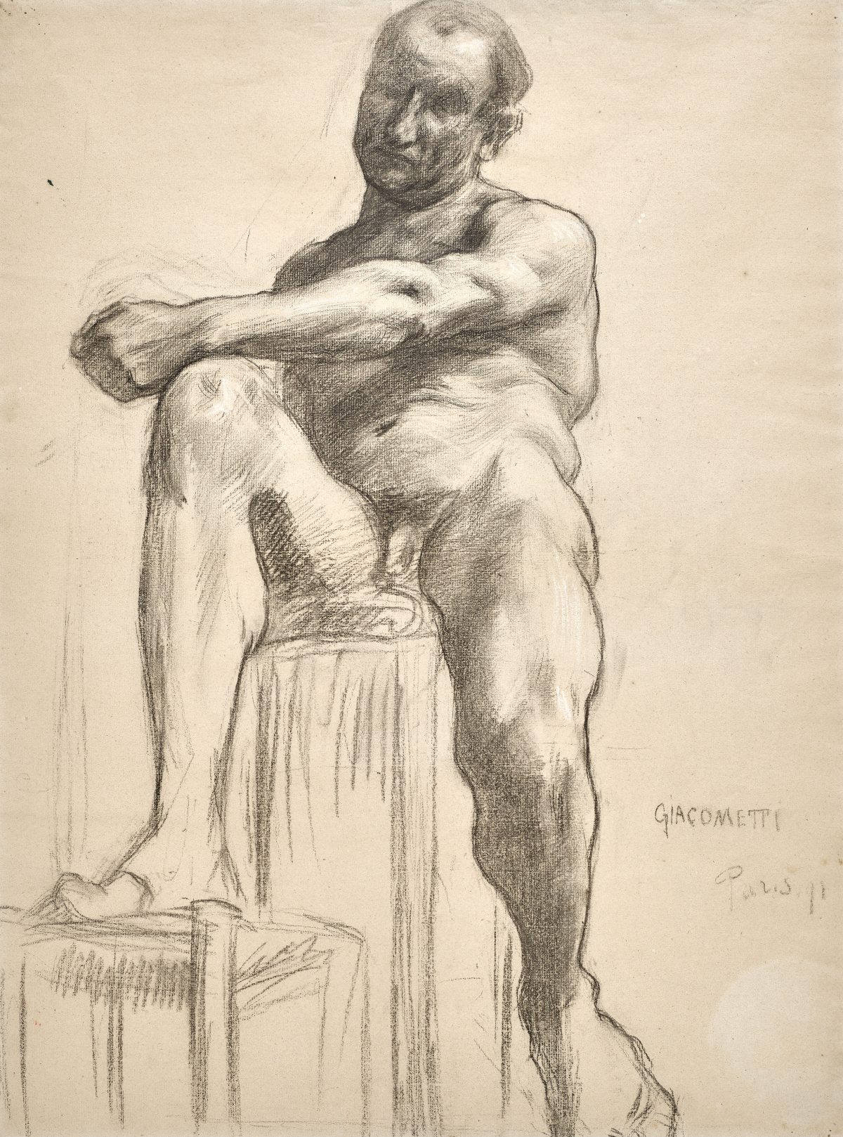 >Gloggner Kunstauktionen | Giovanni Giacometti «Männerakt» − 1891